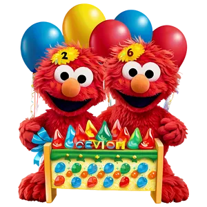 Elmo Birthday Party Review Png Gtr PNG Image