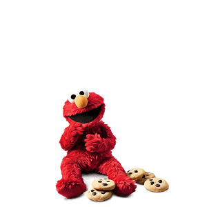 Elmo Eating Cookies PNG dqa PNG image with transparent background