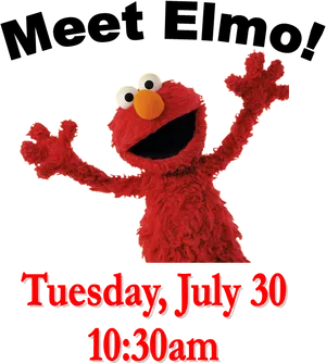 Elmo Event Announcement PNG Image