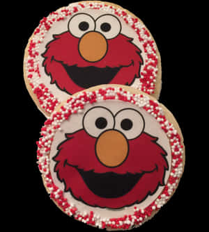 Elmo Face Cookies PNG image with transparent background