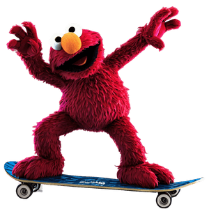 Elmo on Skateboard PNG 11 PNG image with transparent background