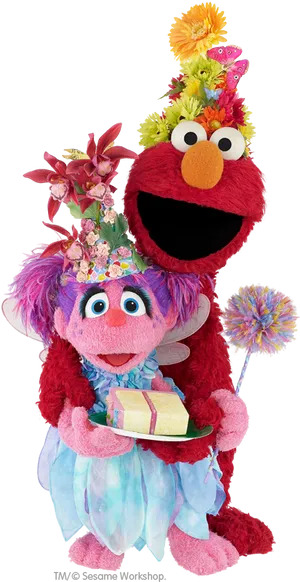 Elmoand Friend Celebration PNG Image