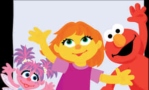 Elmoand Friends Celebration PNG image with transparent background