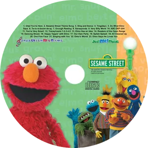 Elmoand Friends Sesame Street C D Cover PNG Image