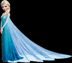 Elsa Frozen Character Image PNG image with transparent background