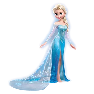 Elsa Transforming Dress Png Jqg PNG Image