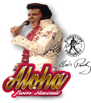 Elvis Aloha From Hawaii Performance PNG Image