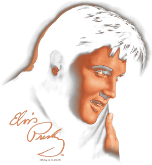 Elvis Presley Warm Portrait Juniors T-shirt - Elvis Presley, HD Png Download PNG image with transparent background