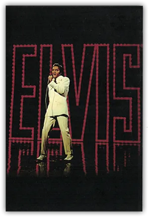 Elvis Presley Performingon Stage PNG Image