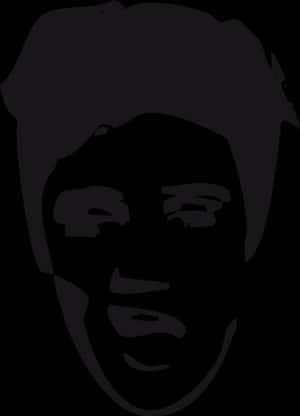 Elvis Presley Silhouette Graphic PNG image with transparent background