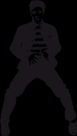 Elvis Presley Silhouette PNG image with transparent background