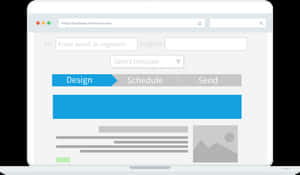 Email Campaign Interface Mockup PNG image with transparent background