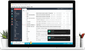 Email Client Interface Zoho Mail PNG