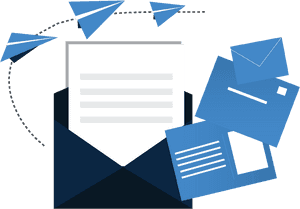 Email Communication Concept PNG