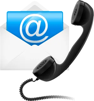 Email Communication Telephone Concept PNG Image