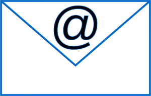 Email Envelope At Symbol Graphic PNG Image