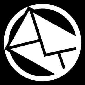 Email Envelope Icon Blackand White PNG with transparent background