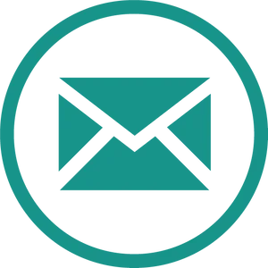 Email Icon Blue Background PNG Image