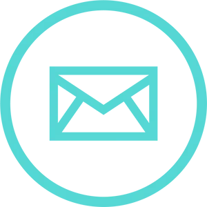 Email Icon Blue Circle PNG Image