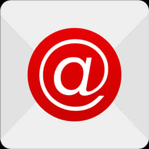 Email Icon Redand White PNG image with transparent background