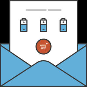 Email Marketing Battery Purchase PNG