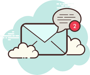 Email Notification Concept PNG image with transparent background