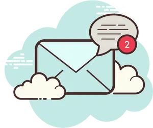 Email Notification Concept PNG Image