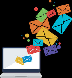 Email Overflow Concept Illustration PNG with transparent background