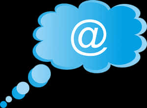 Email Thought Bubble Graphic PNG image with transparent background