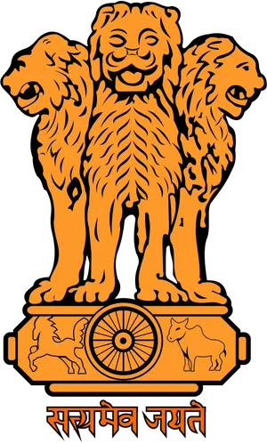 Emblem_of_ India_ Illustration PNG Image