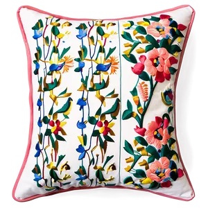 Embroidered Throw Pillow Png 06282024 PNG Image