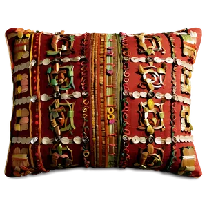 Embroidered Throw Pillow Png 13 PNG Image