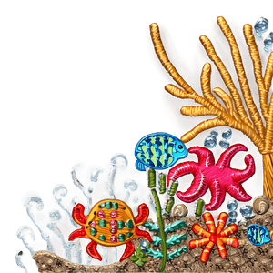 Embroidery Under the Sea PNG 06262024 PNG with transparent background
