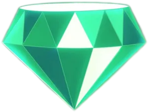 Emerald Gemstone Graphic PNG Image