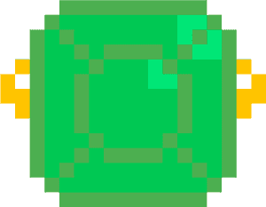 Pixilart Emerald Ring Sprinklz Png Emeralds Png Button - Pixel Art Overwatch Mei, Transparent Png PNG with transparent background