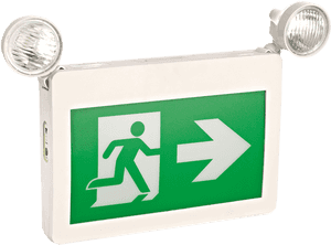 Self-powered Combination Led Running Man Exit Sign - Exit Sign, HD Png Download PNG with transparent background