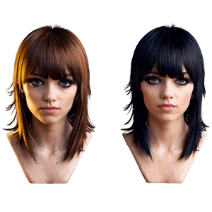 Emo Hair Side Fringe PNG eow PNG
