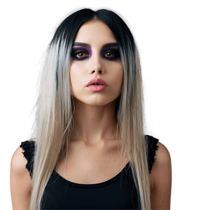 Emo Makeup Look PNG xlh PNG image with transparent background