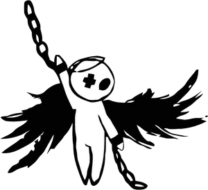 Emo Png - Desenho De Anjos Góticos, Transparent Png PNG image with transparent background