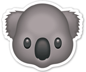 #emoji #emoticonos #whatsapp #koala - Koala Emoji Png PNG image with transparent background