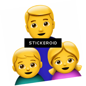 Single Parent Family Emoji - Single Parent Emoji, HD Png Download PNG