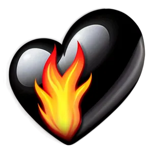 Emoji Hearts On Fire Png 06292024 PNG Image