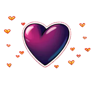 Emoji Hearts Stickers Png 06292024 PNG Image