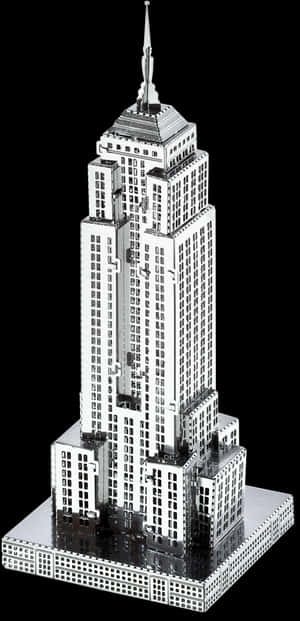 Empire State Building Model PNG image with transparent background