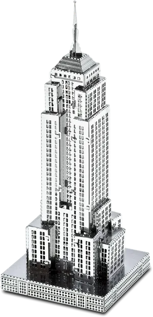 Empire State Building Model PNG Image
