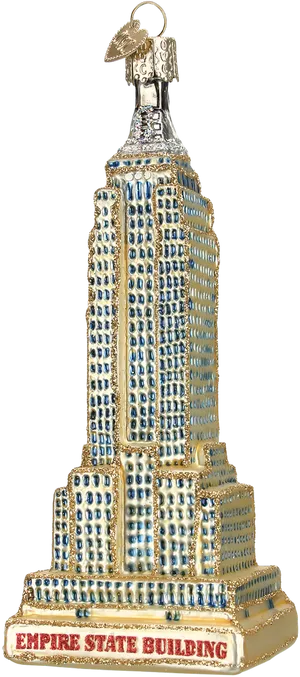 Empire State Building Ornament PNG Image