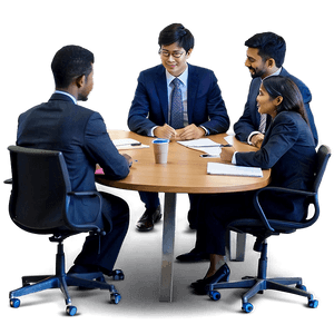 Employee in Office Meeting PNG pws53 PNG image with transparent background