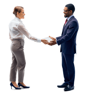 Employee Negotiating Deal PNG 06202024 PNG image with transparent background