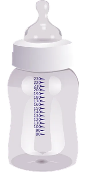 Empty Baby Bottle Illustration PNG Image