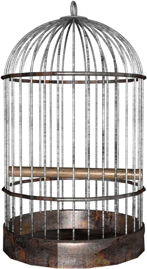 Empty Birdcage3 D Model PNG Image